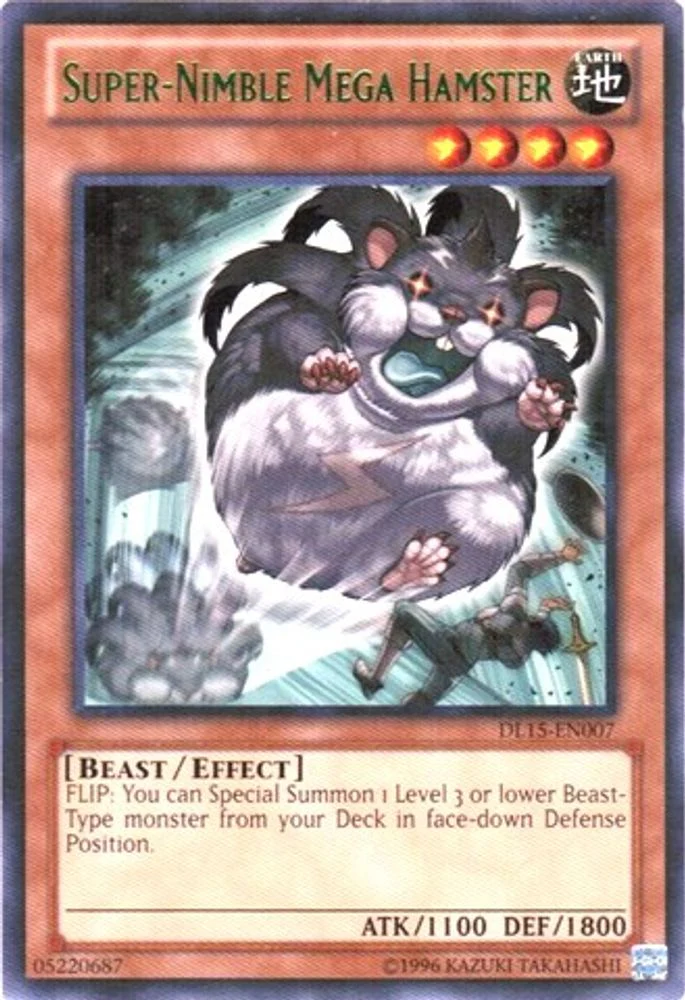 Super-Nimble Mega Hamster (Green) - DL15-EN007 - Rare