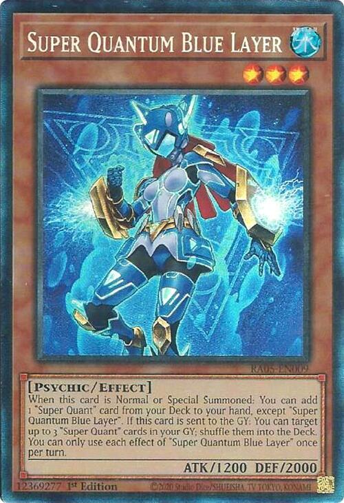 Super Quantum Blue Layer (PCR) - RA05-EN009 - Prismatic Collector's Rare - 1st Edition