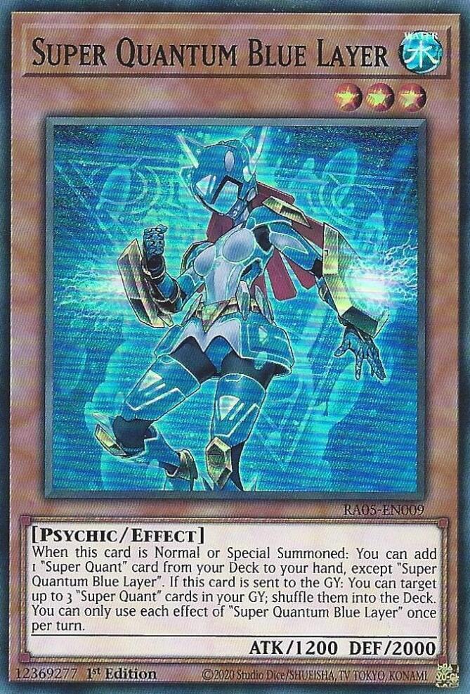 Super Quantum Blue Layer - RA05-EN009 - Super Rare - 1st Edition