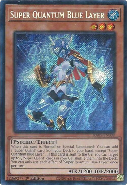 Super Quantum Blue Layer (Secret Rare) - RA05-EN009 - Secret Rare - 1st Edition