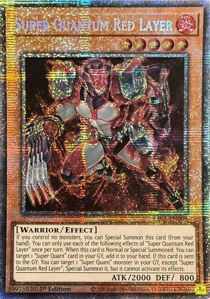 Super Quantum Red Layer - RA05-EN008 - Starlight Rare - 1st Edition