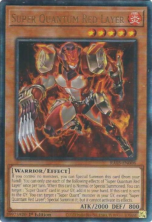 Super Quantum Red Layer (PUR) - RA05-EN008 - Prismatic Ultimate Rare - 1st Edition