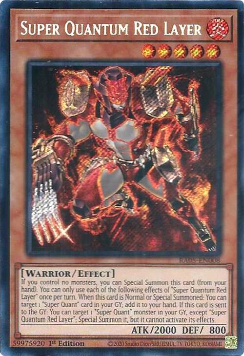 Super Quantum Red Layer (Secret Rare) - RA05-EN008 - Secret Rare - 1st Edition