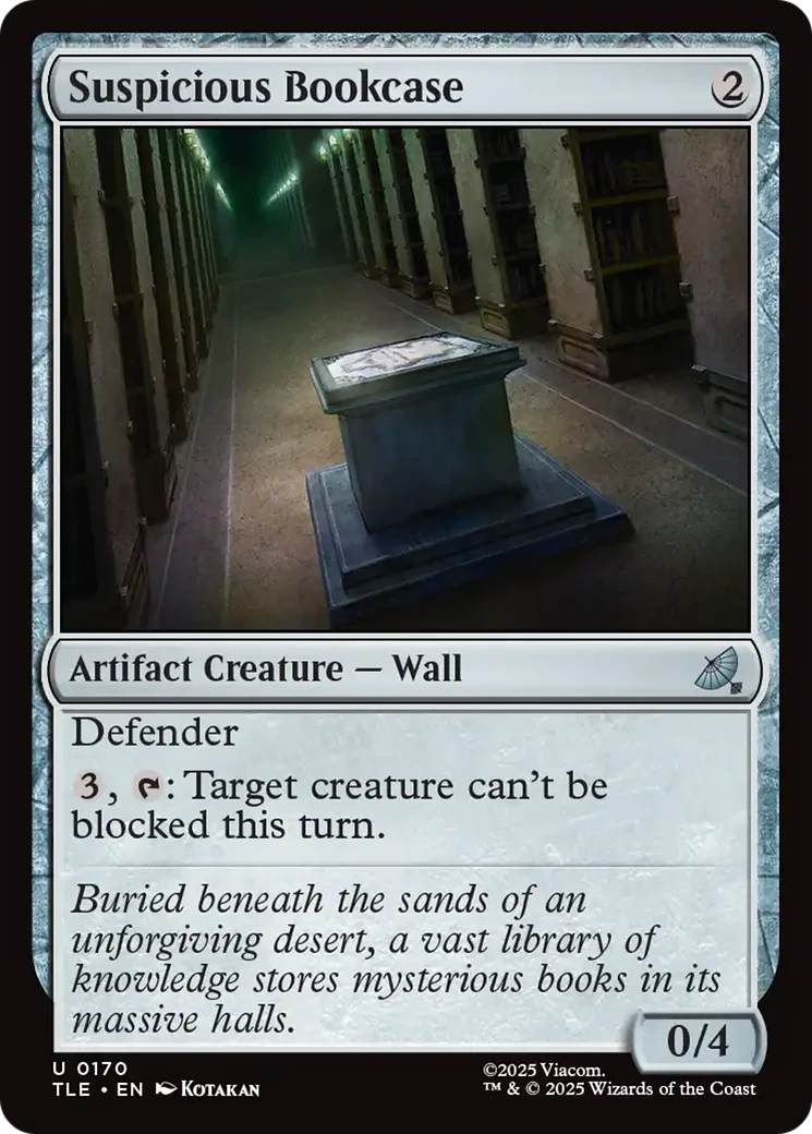 Suspicious Bookcase (TLE)