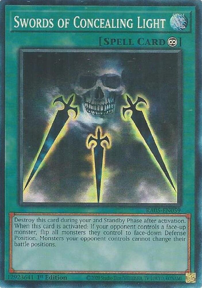 Swords of Concealing Light (PCR) - RA05-EN059 - Prismatic Collector's Rare - 1st Edition
