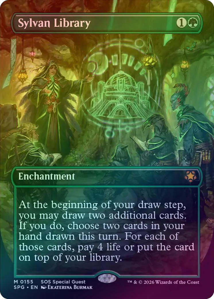 Sylvan Library - Borderless (Foil) (SPG)
