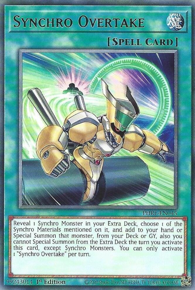 Synchro Overtake - PHRE-EN045 - Rare - 1st Edition