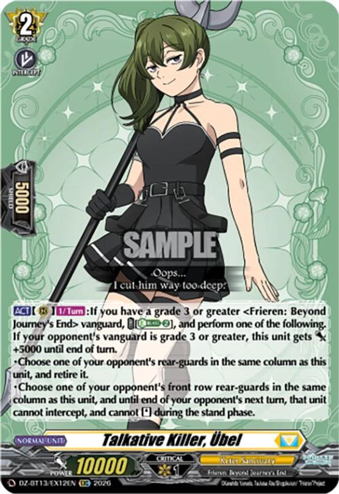 Talkative Killer, Ubel - DZ-BT13/EX12EN - Extra Common