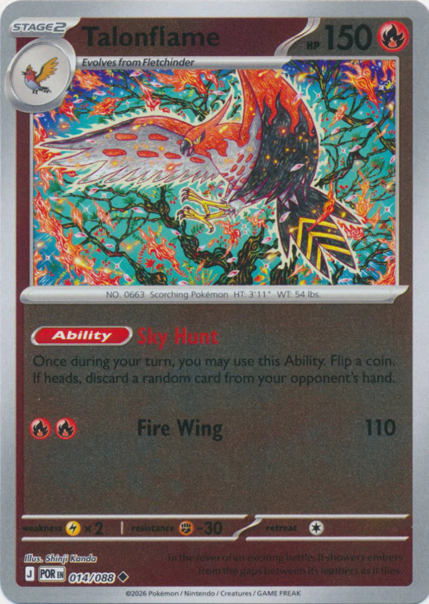Talonflame - 014/088 - Uncommon - Reverse Holo