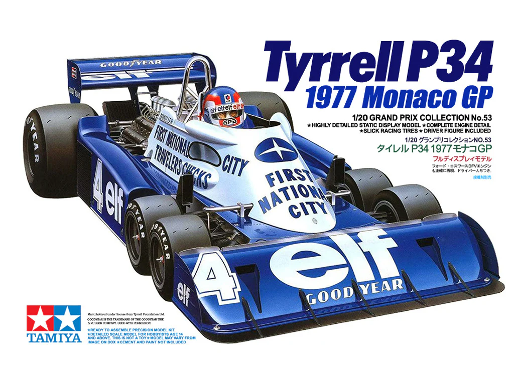 Tamiya - Tyrrell P34 1977 Monaco GP 1/20 [20053]