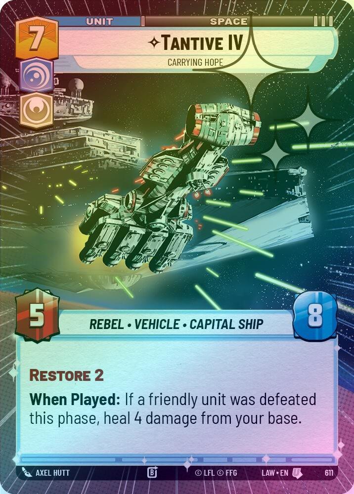 Tantive IV - Carrying Hope (Hyperspace Foil) - 611 - Uncommon (Foil)
