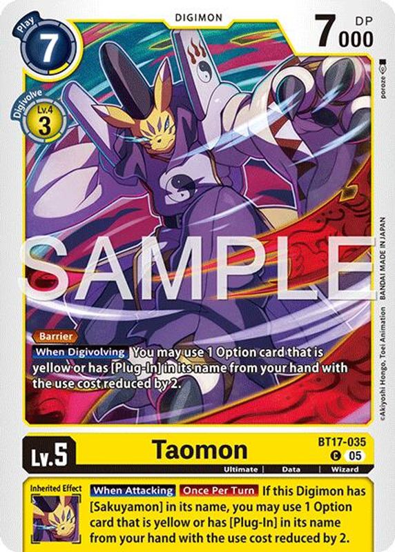 Taomon (ST22 Reprint) - BT17-035 - Common