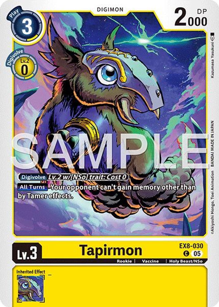 Tapirmon (Block 5 Reprint) - EX8-030 - Common
