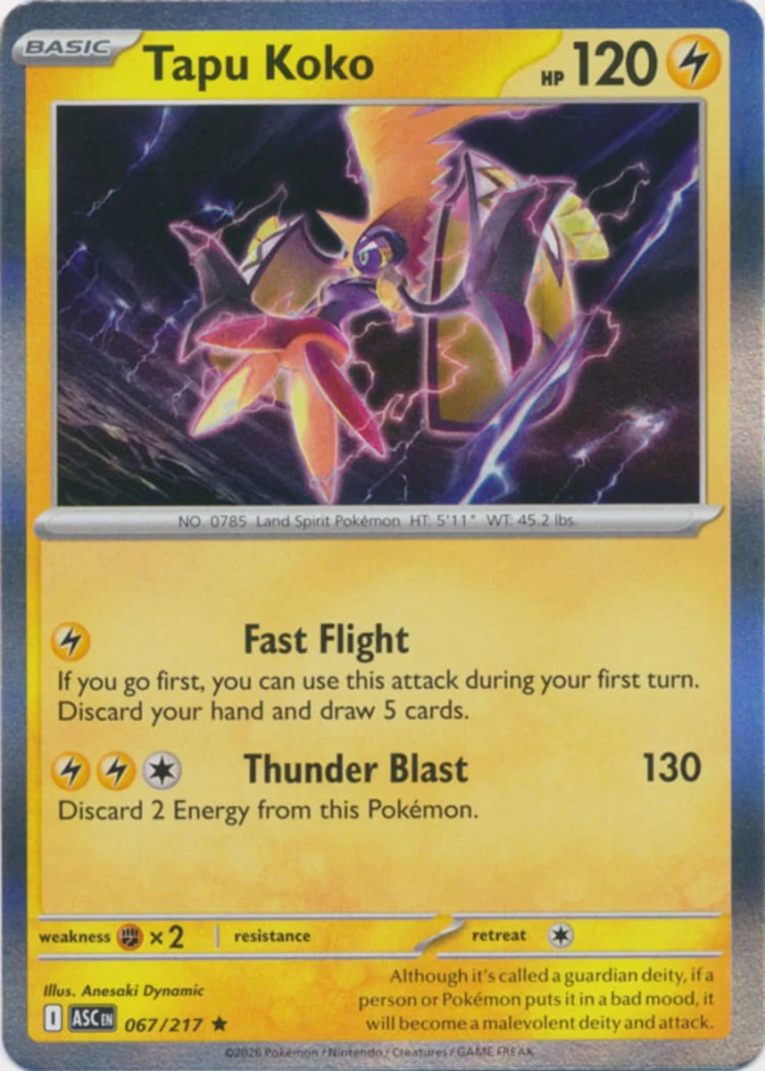 Tapu Koko - 067/217 - Rare