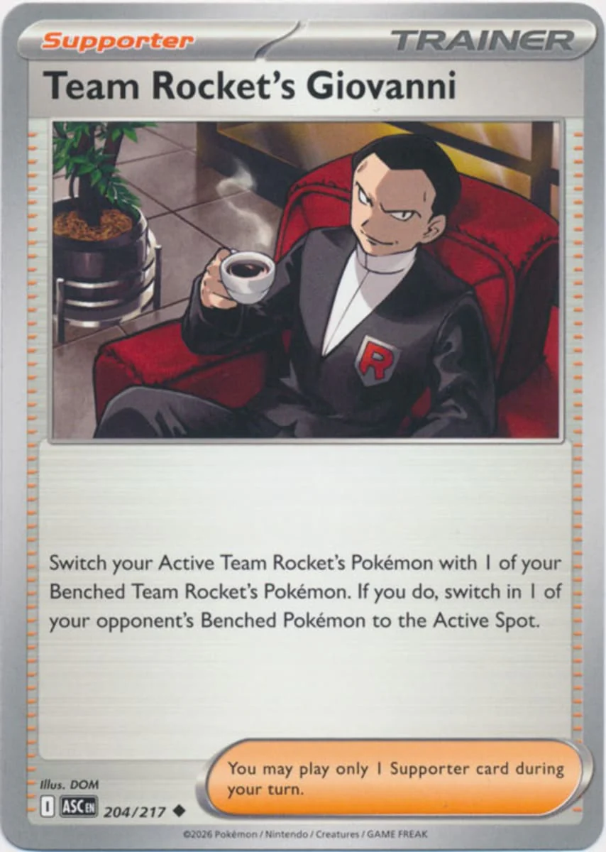 Team Rocket's Giovanni - 204/217 - Uncommon