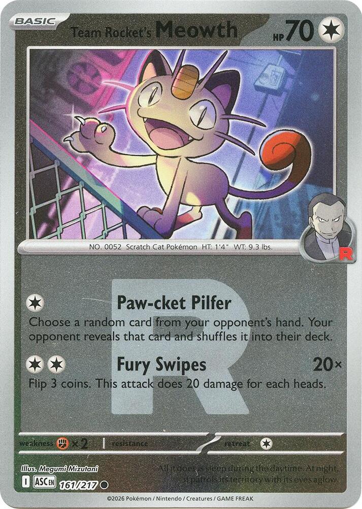 Team Rocket's Meowth (Team Rocket) - 161/217 - Common