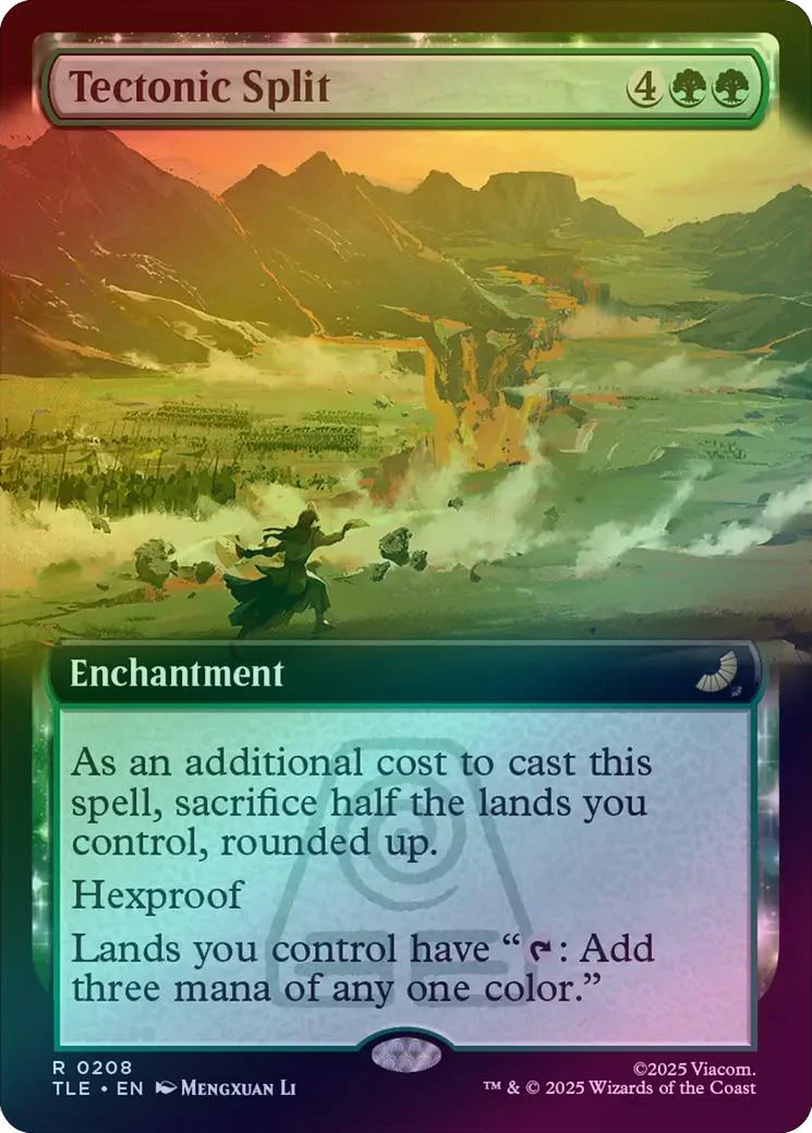 Tectonic Split - Extended Art (Foil) (TLE)