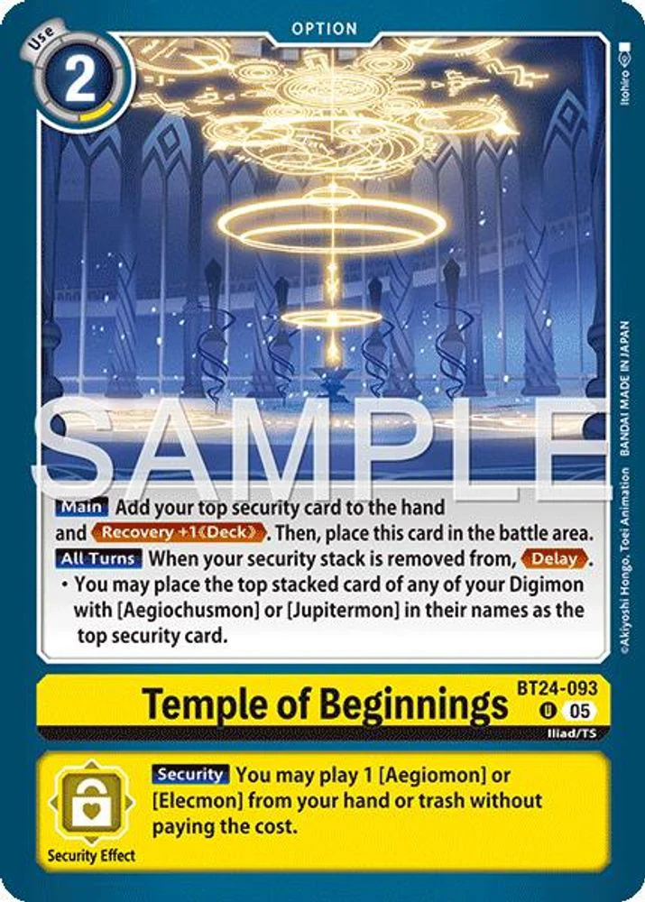 Temple of Beginnings - BT24-093 - Uncommon