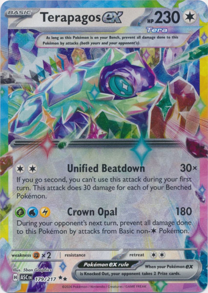 Terapagos ex - 179/217 - Double Rare