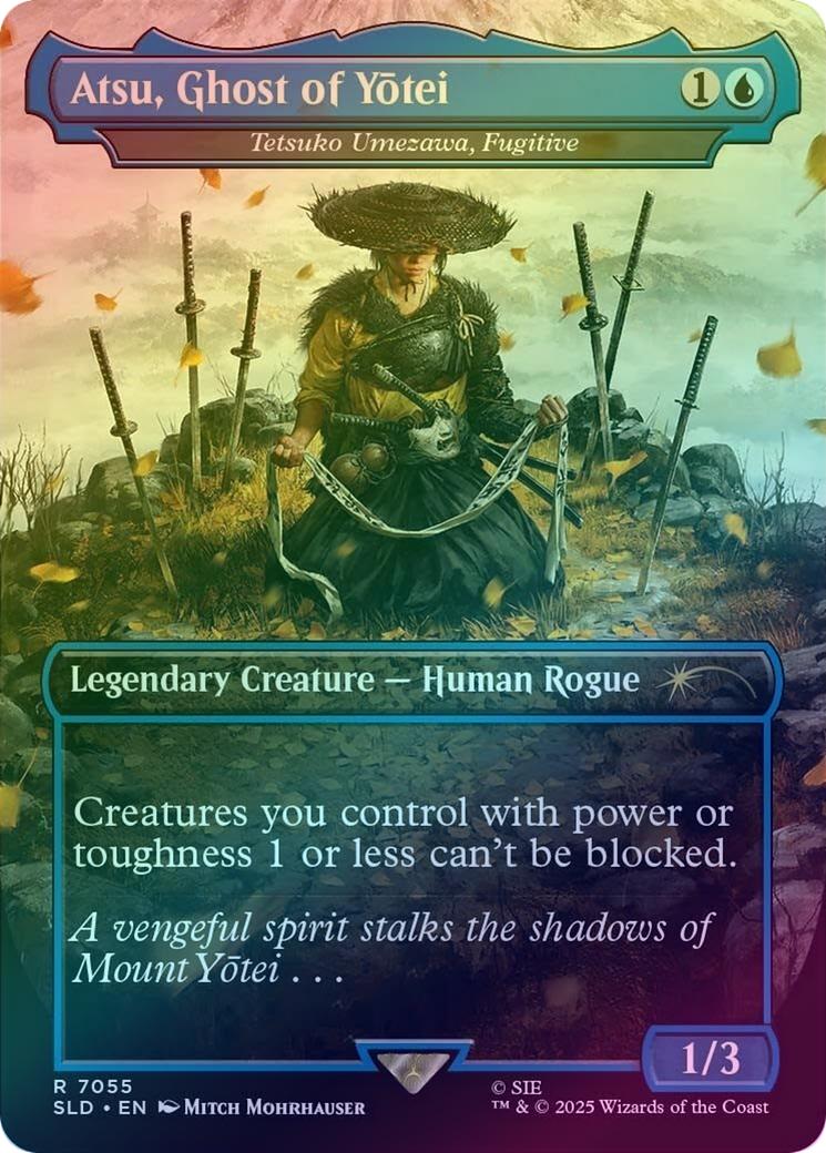 Atsu, Ghost of Yōtei // Tetsuko Umezawa, Fugitive - Ghost of Tsushima (Rainbow Foil) (SLD)