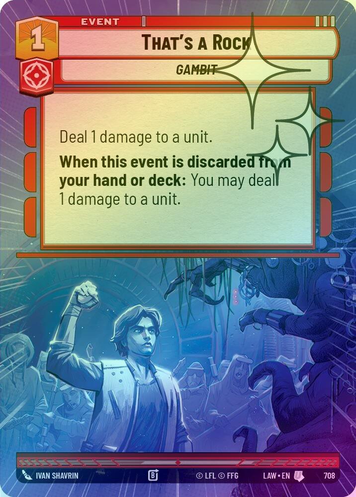That's a Rock (Hyperspace Foil) - 708 - Uncommon (Foil)