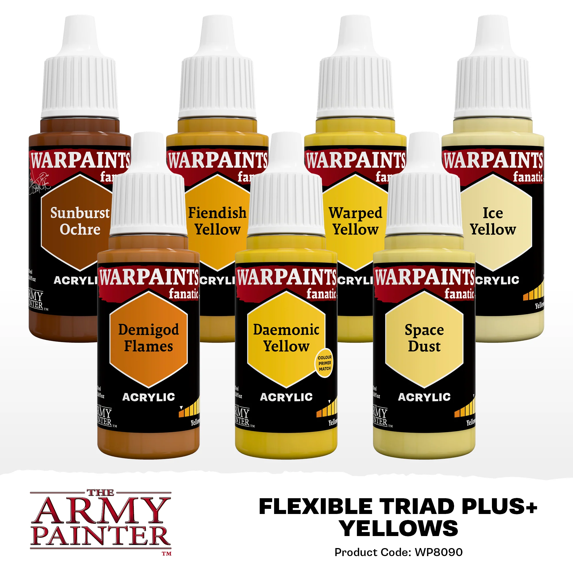 The Army Painter - Warpaints Fanatic - Flexible Triad Plus: Yellows [WP8090] - Image 2