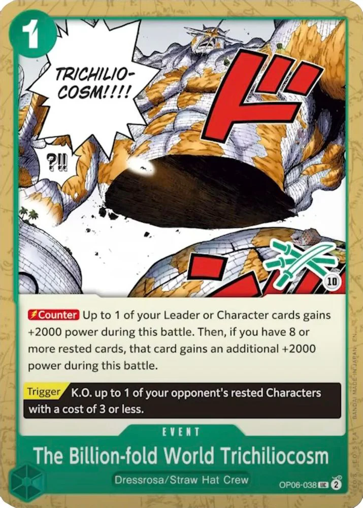 The Billion-fold World Trichiliocosm (Zoro Deck) (LT-01 Reprint) - OP06-038 - Uncommon