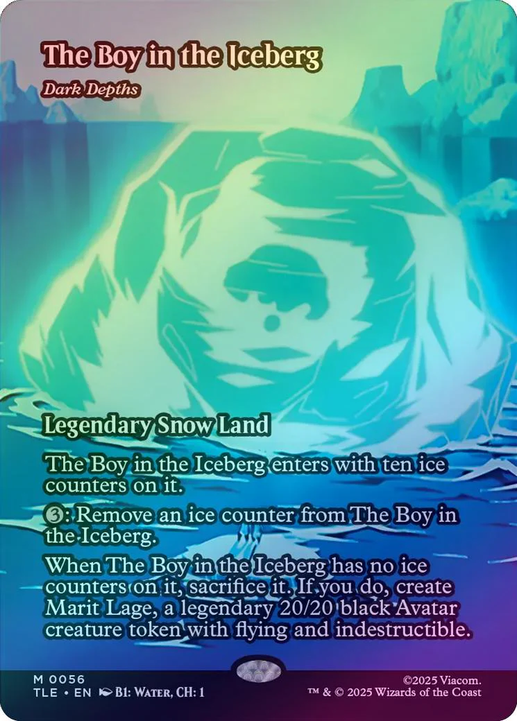 The Boy in the Iceberg // Dark Depths - Borderless Source Material (Foil) (TLE)