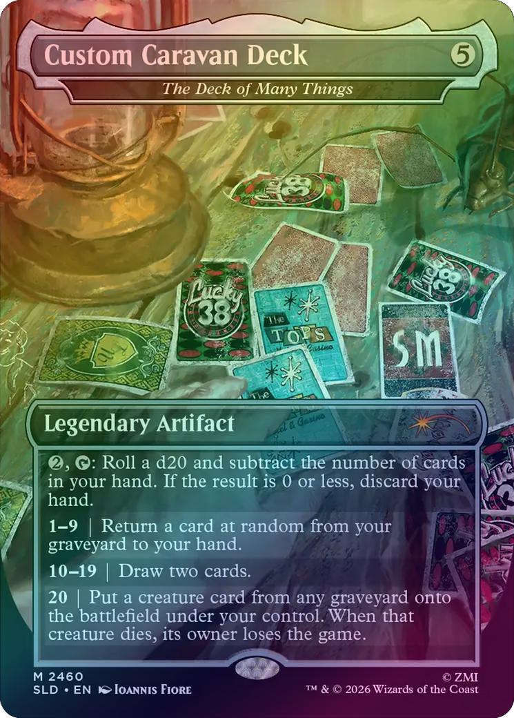 Custom Caravan Deck // The Deck of Many Things - Fallout: Welcome To New Vegas (Foil) (SLD)