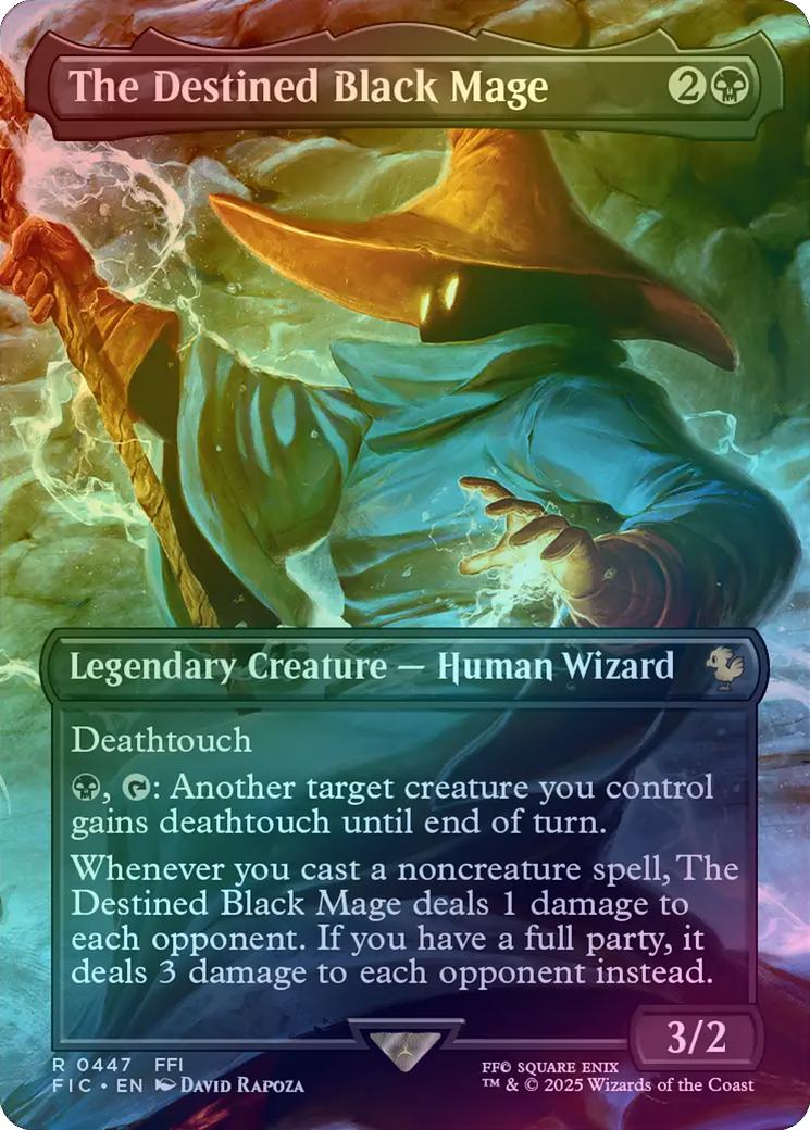 The Destined Black Mage - Borderless (Foil) (FIC)