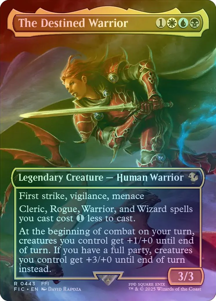 The Destined Warrior - Borderless (Foil) (FIC)