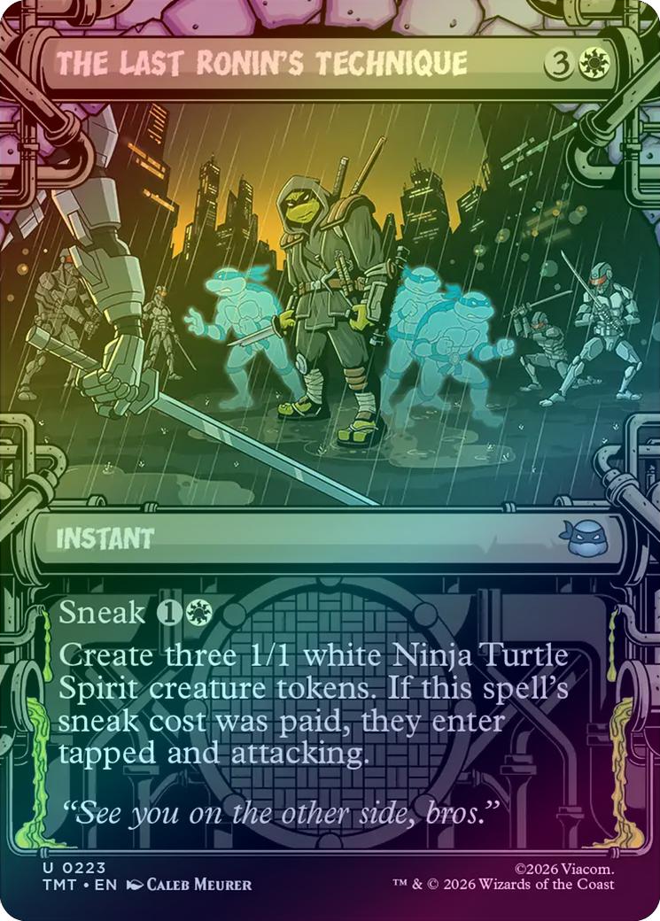 The Last Ronin's Technique - Sewer Frame (Foil) (TMT)