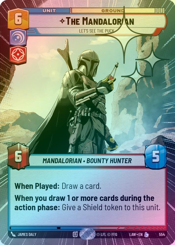 The Mandalorian - Let's See The Puck (Hyperspace Foil) - 554 - Legendary (Foil)