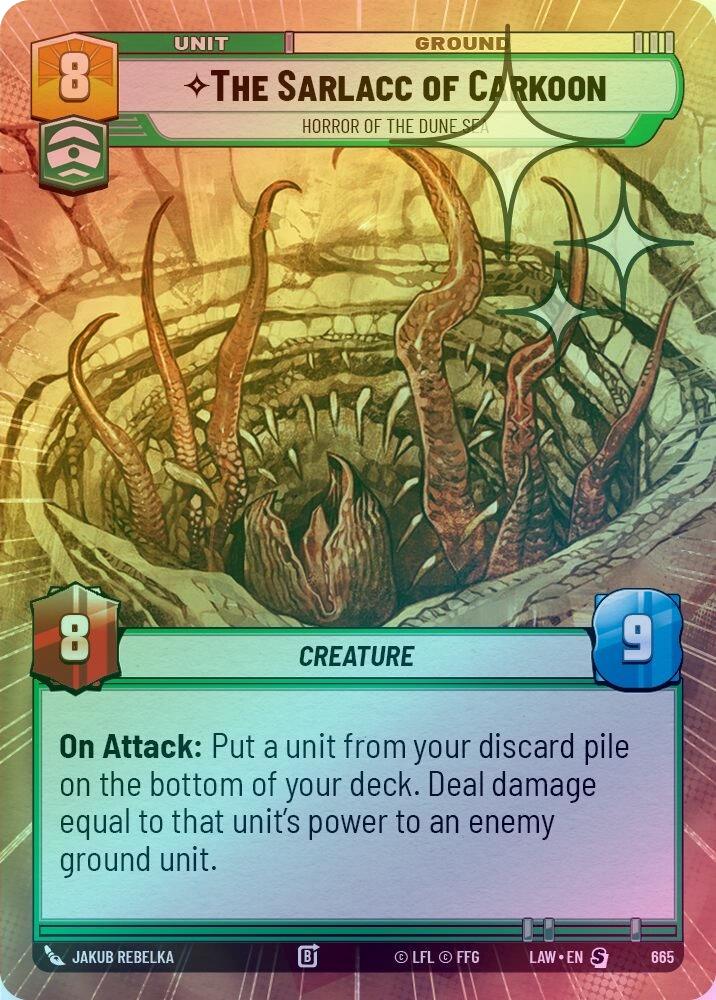The Sarlacc of Carkoon - Horror of the Dune Sea (Hyperspace Foil) - 665 - Special (Foil)