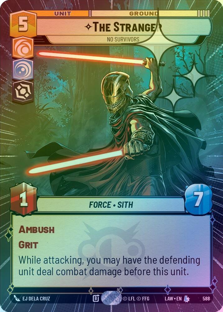 The Stranger - No Survivors (Hyperspace Foil) - 588 - Legendary (Foil)