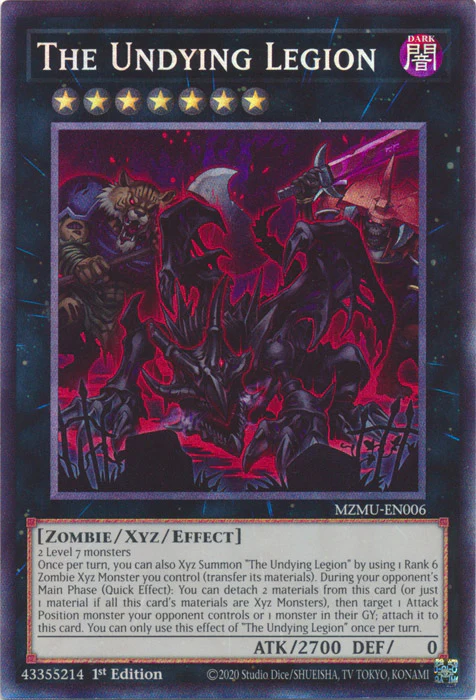 The Undying Legion (Collector's Rare) - MZMU-EN006 - Collector's Rare - 1st Edition