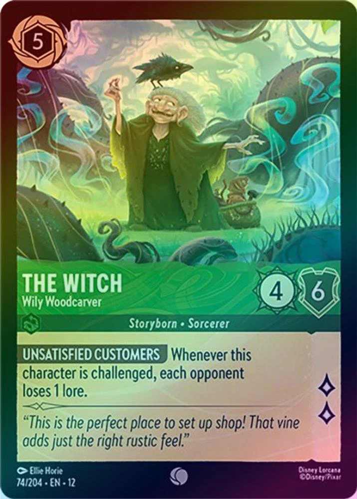 The Witch (Wily Woodcarver) - 74/204 - Common (Foil)