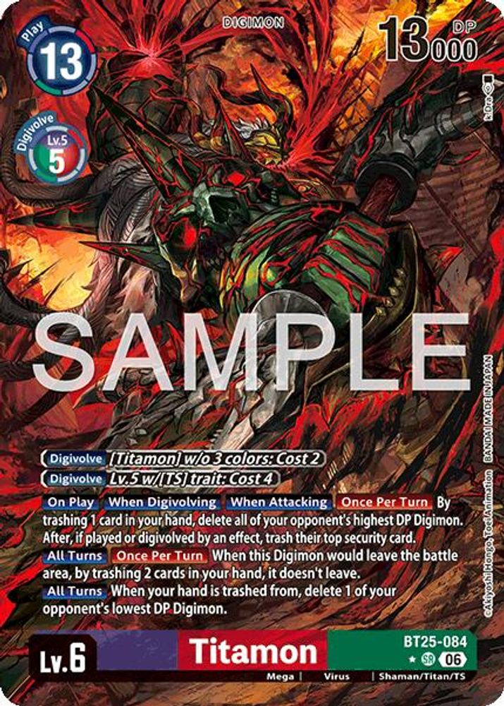 Titamon (Alternate Art) - BT25-084 - Super Rare