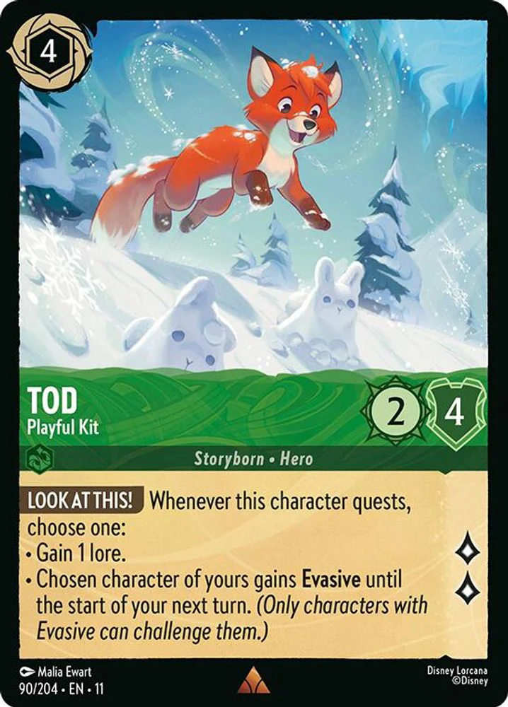 Tod (Playful Kit) - 90/204 - Rare