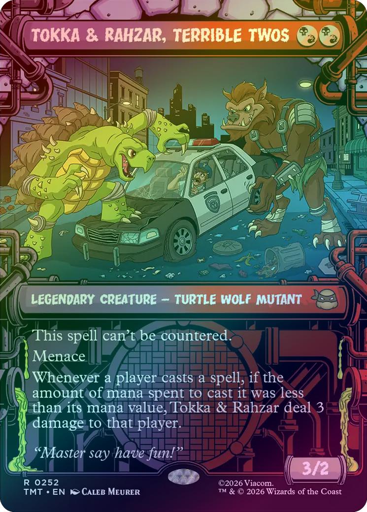Tokka & Rahzar, Terrible Twos - Sewer Frame (Foil) (TMT)