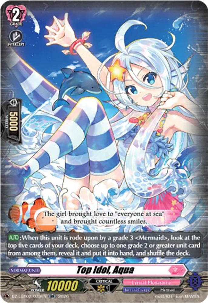 Top Idol, Aqua - DZ-LBT02/029EN - Double Rare