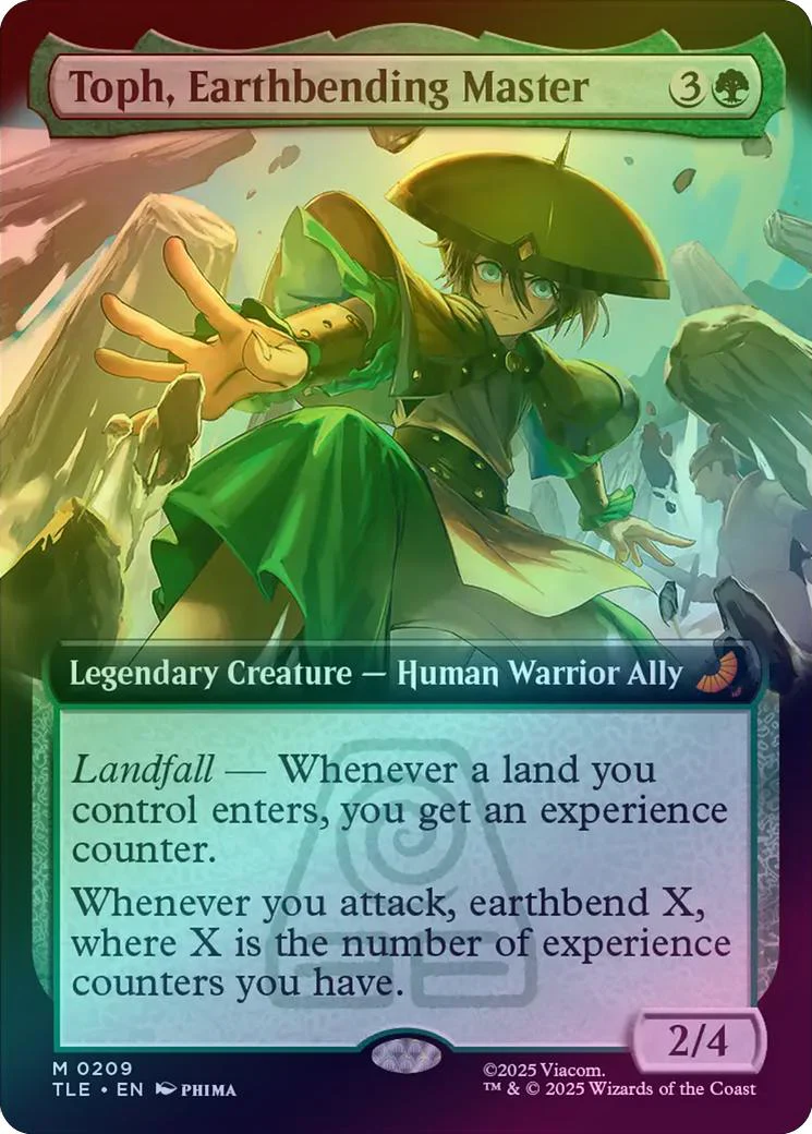 Toph, Earthbending Master - Extended Art (Foil) (TLE)
