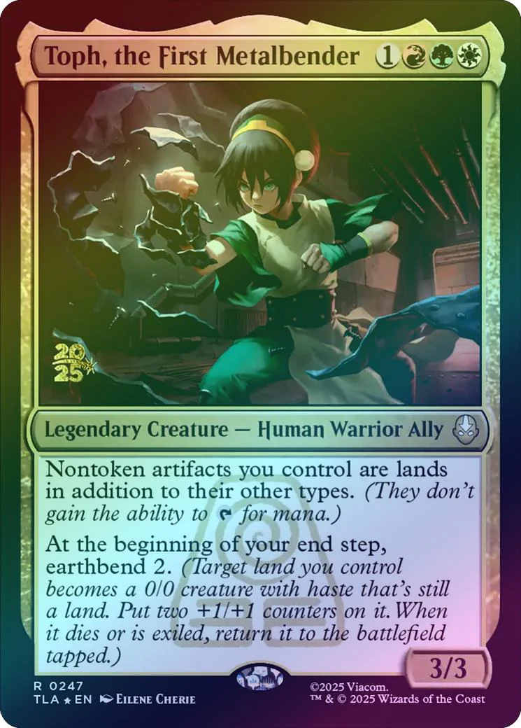 Toph, the First Metalbender - Prerelease Promo (Foil) (PTLA)