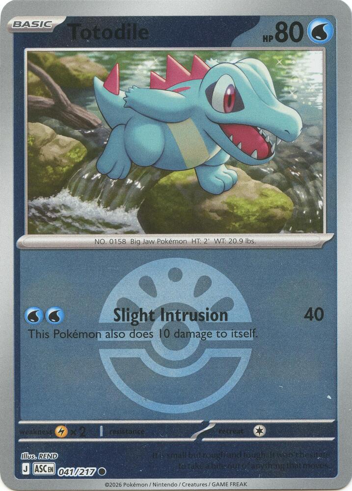 Totodile (Friend Ball) - 041/217 - Common