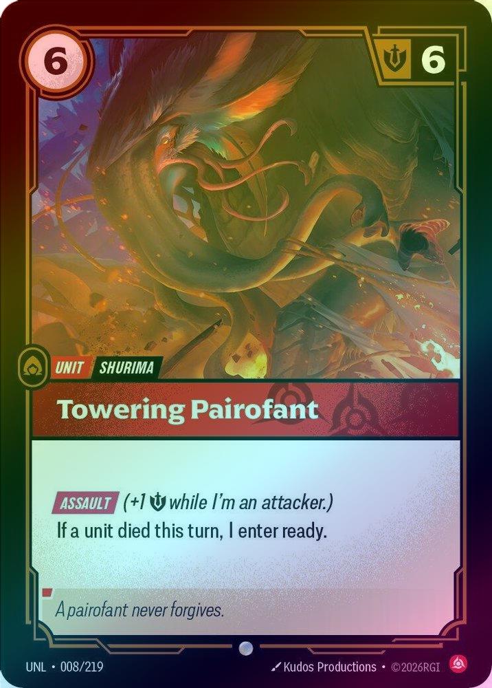 Towering Pairofant - 008/219 - Common (Foil)