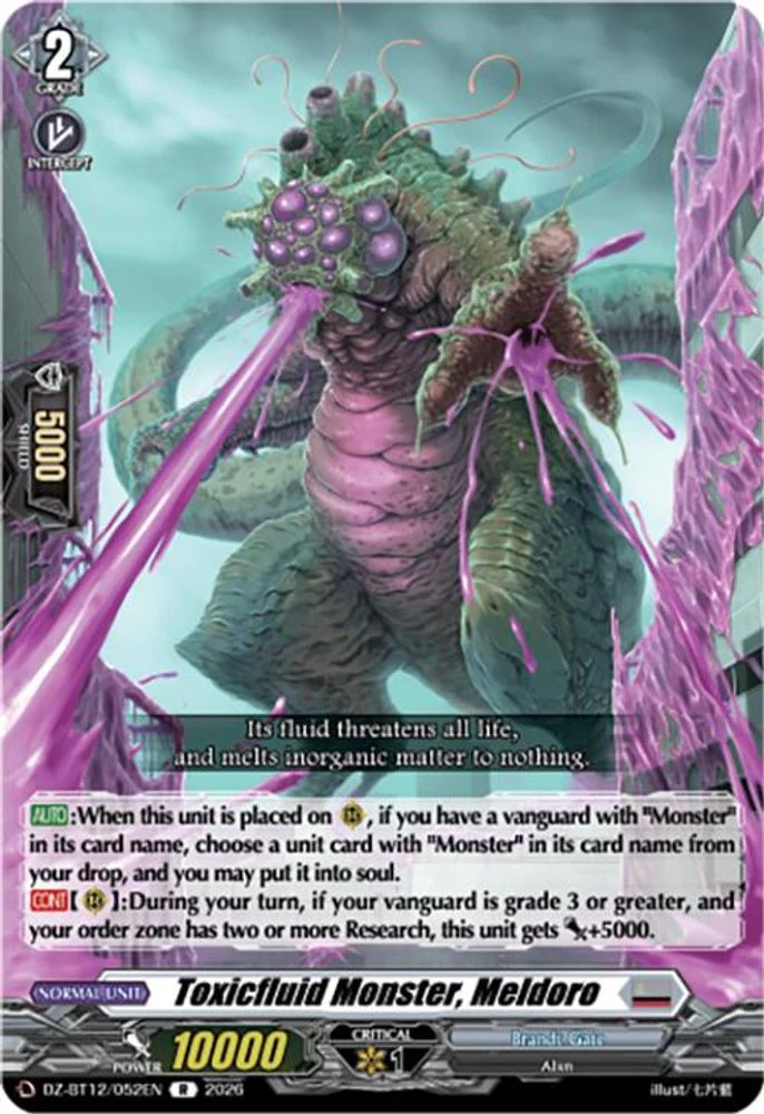 Toxicfluid Monster, Meldoro - DZ-BT12/052EN - Rare