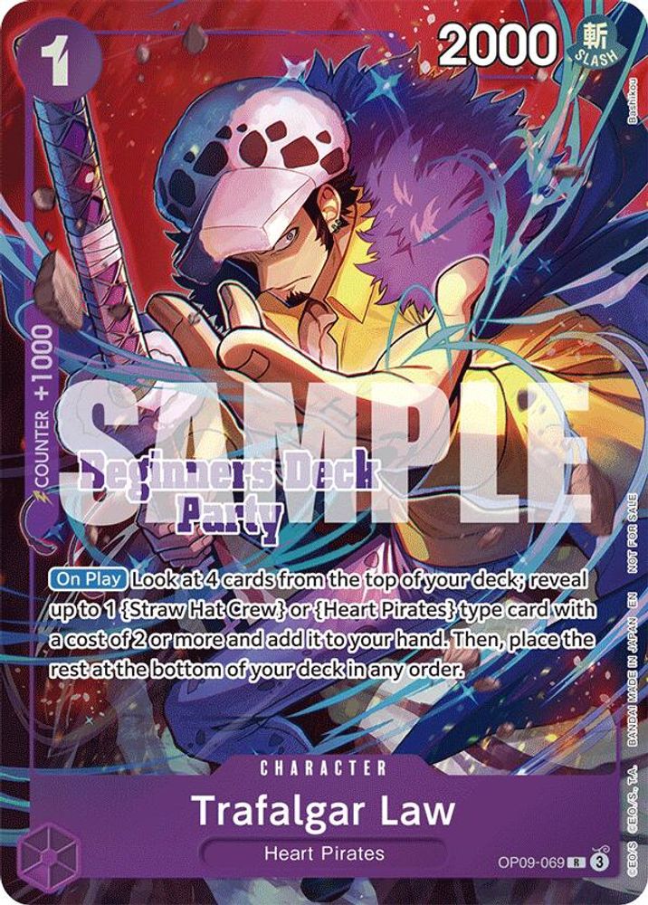 Trafalgar Law (Beginners Deck Party [ST-23] - [ST-28] Winner Pack) (Full Art) - OP09-069 - Rare