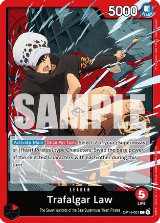 Trafalgar Law - OP14-001 - OP14-001 - Leader