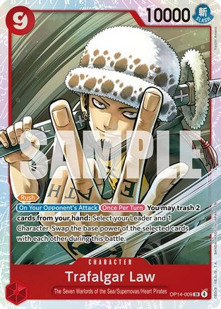Trafalgar Law - OP14-009 - OP14-009 - Super Rare
