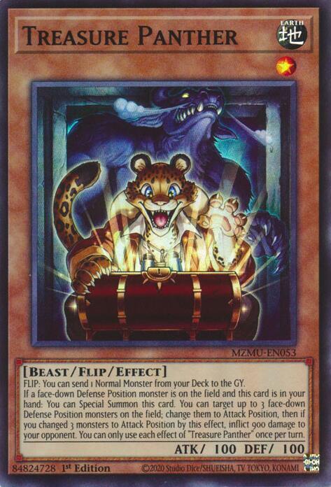Treasure Panther - MZMU-EN053 - Super Rare - 1st Edition